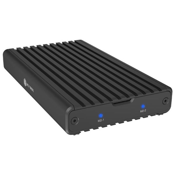 RAIDSONIC ICY Externí box 2x M.2 NVMe, USB-C