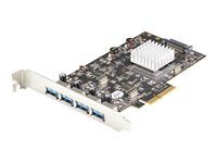10Gbps USB 3.1/3.2 Gen 2 Type-A PCI Express Expansion Card - 2 Controllers - 4xUSB - Windows/Mac/Linux - USB adaptér - PCIe 3.0 x4 - USB 3.1 Gen 2 x 4