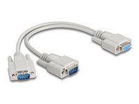 Adapter Y cable D-Sub9 1 x female to 2 x