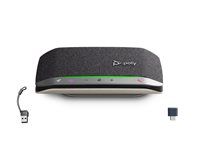 HP Poly Sync 20+M - Chytrý telefon - Bluetooth - kabelové, bezdrátový - USB-A, USB-C - cerná - certifikováno pro Microsoft Teams