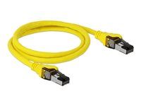 Síťový kabel - RJ-45 (M) do RJ-45 (M) - 1 m - SFTP, PiMF - CAT 8.1 - neobsahuje halogen, provedení bez hrbolků, licna - žlutá