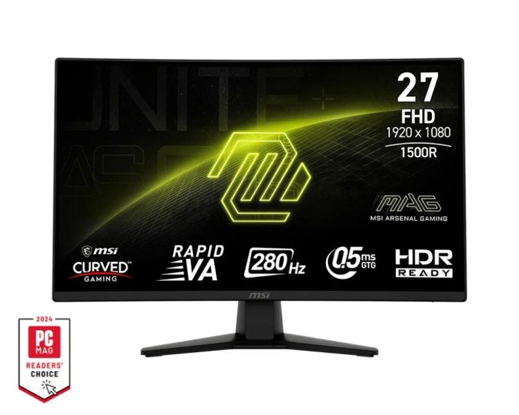 MSI MAG/274CXF/27"/VA/FHD/280Hz/0,5ms/Černá/3R