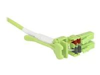 Kabel Fibre Channel - multirežim LC (M) uniboot do multirežim LC (M) uniboot - 5 m - optické vlákno - 50 / 125 mikron - OM5 - neobsahuje halogen - limetkově zelená