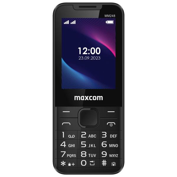 MAXCOM MM248, Telefon DUAL Sim, černý