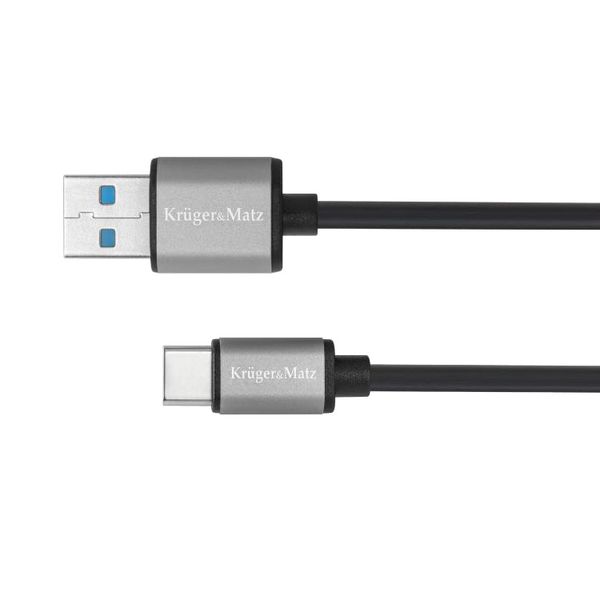 Kabel KRUGER & MATZ KM1244 Basic USB 3.0/USB-C 1m Black