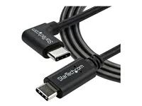 1m / 3 ft - Reversible - M/M - USB Type C Cable - USB-C Charge Cable - USB C to USB C Cable (USB2CC1MR) - USB kabel - USB-C (M) rovné do USB-C (M) pravoúhlý - USB 2.0 - 1 m - černá - pro P/N: DKT30CHD