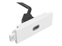 VISION TechConnect 3 - Modulární souprava desticek s úchyty a kabely - USB typu C - bílá