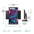 BENQ PD2506Q, LED Monitor 25" QHD, Dark Grey