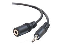 Prodlužovací šňůra audio - mini-phone stereo 3.5 mm s piny (male) do mini-phone stereo 3.5 mm se zdířkami (female) - odstíněný - lisovaný