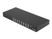 1U (SV1631DUSBUK) - Přepínač KVM - 16 x KVM port(s) - 1 místní uživatel - desktop - pro P/N: RK2537BKM, RK3236BKF, RK4236BKB, RK4242BK24, RK4242BK30, RKCONS1701, RKCONS17HD