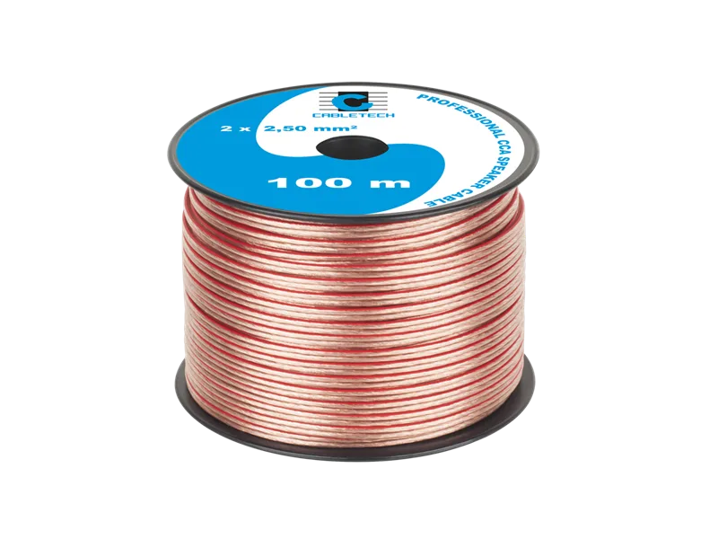 Kábel dvojlinka Cabletech KAB0360 2x 2,5 mm priehľadný CCA