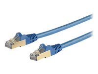 Category 6A - 26AWG (6ASPAT2MBL) - Patch kabel - RJ-45 (M) do RJ-45 (M) - 2 m - STP - CAT 6a - lisovaný, provedení bez hrbolků - modrá