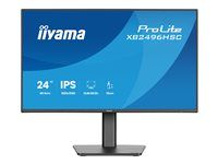 iiyama ProLite XB2496HSC-B1 - LED monitor - 24" (23.8" zobrazitelný) - 1920 x 1080 Full HD (1080p) @ 144 Hz - IPS - 300 cd/m² - 1500:1 - 3 ms - HDMI, USB-C - reproduktory - černá, matná
