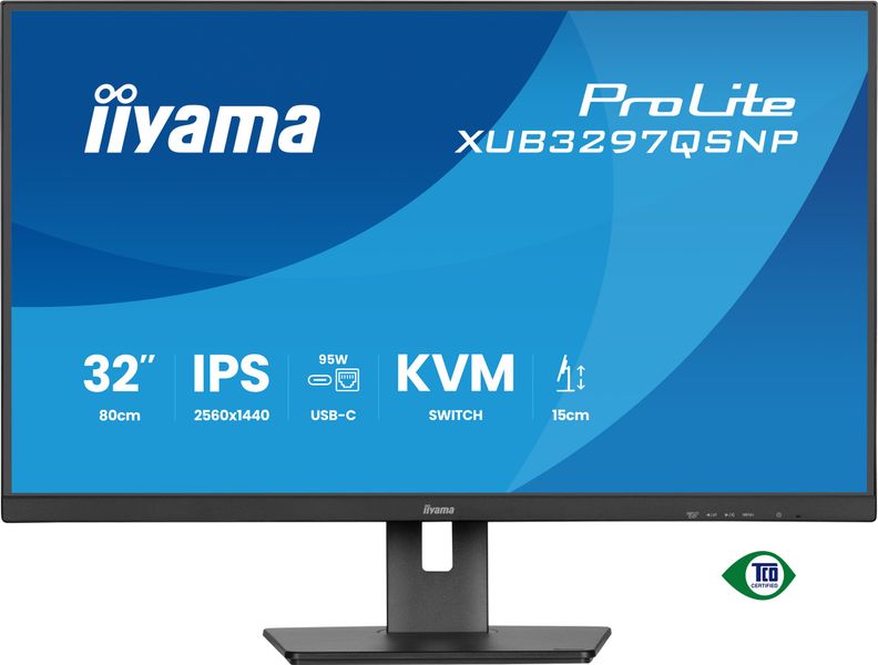 iiyama ProLite/XUB3297QSNP-B1/32"/IPS/QHD/100Hz/1ms/Černá/5R