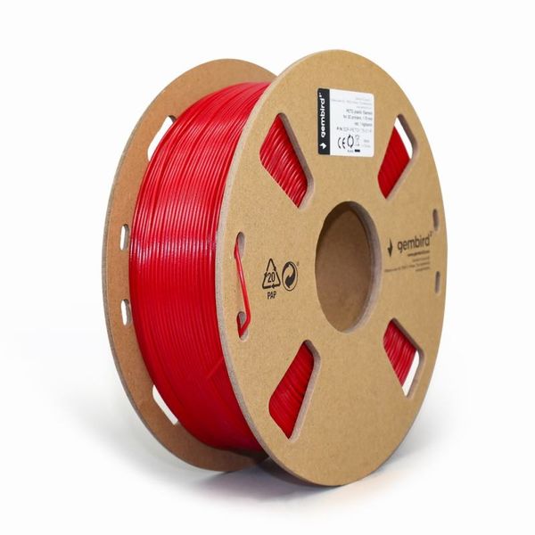 GEMBIRD Náplň 3D PETG 1.75mm/1kg Red