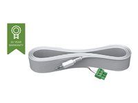 VISION Techconnect Modular AV Faceplate - installation-grade audio cable - Phoenix (M) to stereo mini jack (M) - 5 m - white