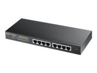 Přepínač - inteligentní - 8 x 10/100/1000 (PoE+) - desktop, pro připevnění na zeď - PoE+ (70 W)