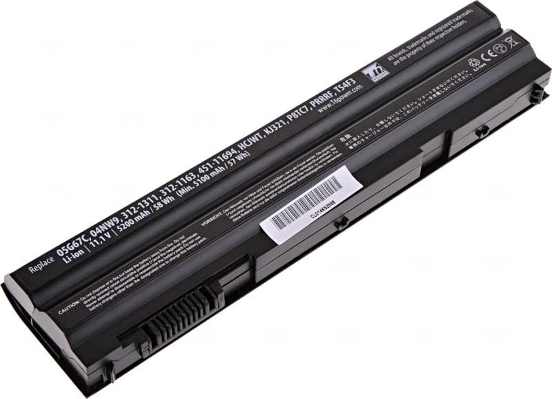 Baterie T6 Power Dell Latitude E6420, E6430, E6520, E6530, E5420, E5430, E5520, 5200mAh, 58Wh, 6cell
