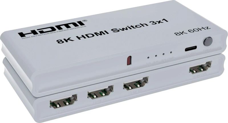 PremiumCord HDMI switch 3:1 s dálkovým ovladačem