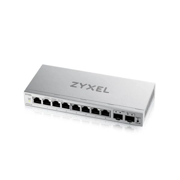 Zyxel GS1200-10 v3, 8 Port Gigabit, 2 x SFP webmanaged Desktop Switch