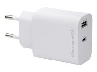 Síťový adaptér - 25 Watt - 2 výstupní konektory (USB-C, USB) - bílá