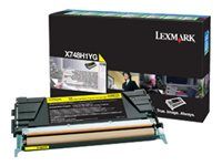 Vysoká výtěžnost - žlutá - originální - kazeta s barvivem LCCP, LRP - pro Lexmark X748de, X748de LDS, X748de Statoil, X748dte