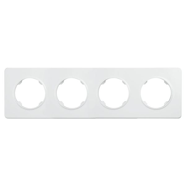 Čtyřnásobný rámeček ELECTROMALT OVAL OVA1004W, bílý