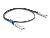 Delock - Kabel pro prímé pripojení 25GBase - SFP28 (M) do SFP28 (M) - 1 m - 4.5 mm - diaxiální - IEEE 802.3by - pasivní - cerná