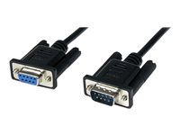 DB9 Male to Female - 9 pin Null Modem Cable - 1x DB9 (M), 1x DB9 (F), Black - Null modem kabel - DB-9 (F) do DB-9 (M) - 1 m - černá - pro P/N: 1P3FPC-USB-SERIAL, ICUSB2321F, ICUSB2324, ICUSB2324I, ICUSB232PRO, ICUSB232V2