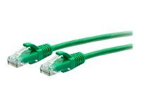Green - Patch kabel - RJ-45 (M) do RJ-45 (M) - 30 cm - 4.8 mm - UTP - CAT 6a - lisovaný, provedení bez hrbolků - zelená