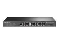 Přepínač - řízený - 24 x 10/100/1000 + 4 x gigabitů SFP - Lze montovat do rozvaděče