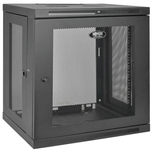 Skříň SmartRack 12U, Š=600mm, Hl=450mm, hloubka pro přepínače, montáž na stěnu