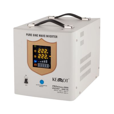 Zdroj záložní KEMOT PROsinus-2000 12V 230V 2000VA 1200W White