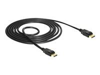 Kabel DisplayPort - DisplayPort (M) do DisplayPort (M) - DisplayPort 1.2a - 1.5 m - podporuje 4K - černá