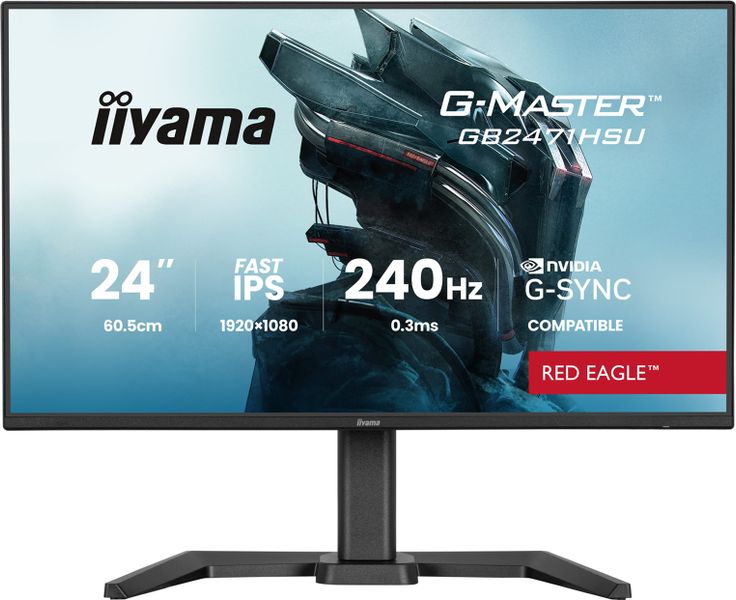 iiyama G-Master/GB2471HSU-B1/23,8"/IPS/FHD/240Hz/0,3ms/Černá/3R