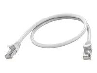 Vision - Sítový kabel - RJ-45 (M) do RJ-45 (M) - 50 cm - 6.2 mm - STP - CAT 6a - lisovaný, provedení bez hrbolku - bílá