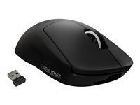 Myš - optický - 5 tlačítka - bezdrátový - 2.4 GHz - přijímač USB Logitech LIGHTSPEED - černá