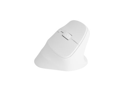 Bezdrátová myš Natec CRAKE 2/Kancelářská/Optická/2 400 DPI/USB+BT/Bílá/Vertikální/Optická/Pro pravák