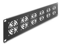 Delock 19  2U Rack Cover for 6 fans 60 x