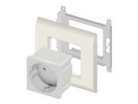 Easy 45 Grounded Power Socket 45 x 45 mm