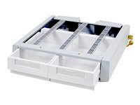 Upevňovací komponent (zásuvkový modul) - uzamykatelný - zdravotní - šedobílá - lze připevnit na vozík