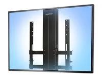 Montážní sada (nízkoprofilový zvedací modul, montážní šablona, 2 tilt brackets, materiál pro správu kabeláže) - kluzná plocha - pro Displej LCD - extra odolný (HD), nastavitelná výška - černá - velikost obrazovky: 30"-55" - montáž na stěnu