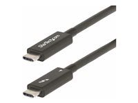 USB kabel - USB-C (M) do USB-C (M) - USB 3.2 Gen 2 / USB4 / Thunderbolt 3 / Thunderbolt 4 / DisplayPort 1.4a - 2 m - aktivní, USB napájení (100W), podpora 8K60Hz, podpora 4K60Hz, rychlost přenosu dat až 40 Gbps - černá
