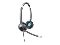 Cisco 522 Wired Dual - Náhlavná súprava - náhlavné - káblové - 3.5 mm jack - repasované