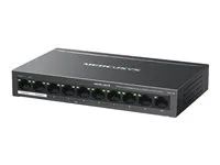 Přepínač - 10 x 10/100 (8 PoE+) - desktop, pro připevnění na zeď - PoE+ (65 W)