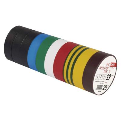 Páska izolační PVC 19mm/20m barevný mix EMOS 10ks