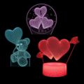 MANTA HEARTS, 3D LED Neon dekorace (3x vzor)