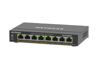 Netgear 8PT ge plus swch w/ hi-pwr poe+