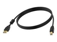 Kabel USB - USB (M) do USB typ B (M) - USB 2.0 - 2 m - černá