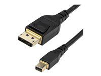 mDP to DP Cable (DP14MDPMM2MB) - Kabel DisplayPort - Mini DisplayPort (M) s jazýčkem do DisplayPort (M) s jazýčkem - DisplayPort 1.4 - 2 m - podpora 8K - černá